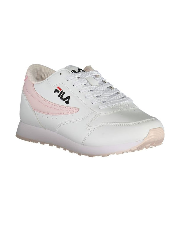 White Synthetic Women Sneaker