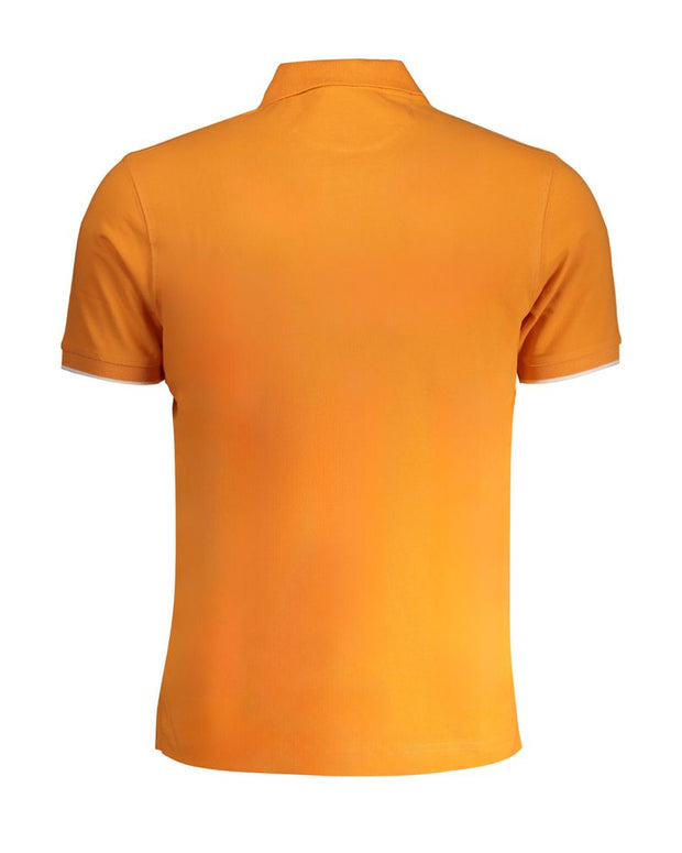 Orange Cotton Polo Shirt