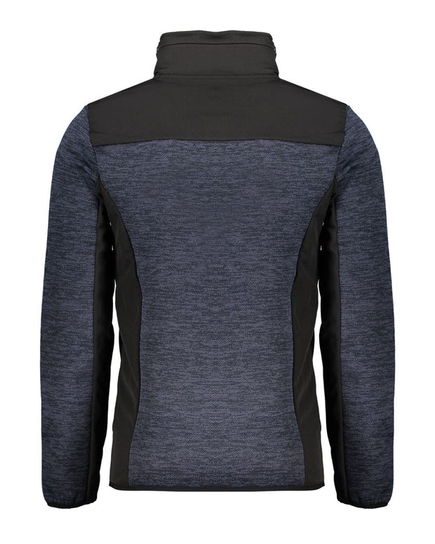 Blue Polyester Men Jacket
