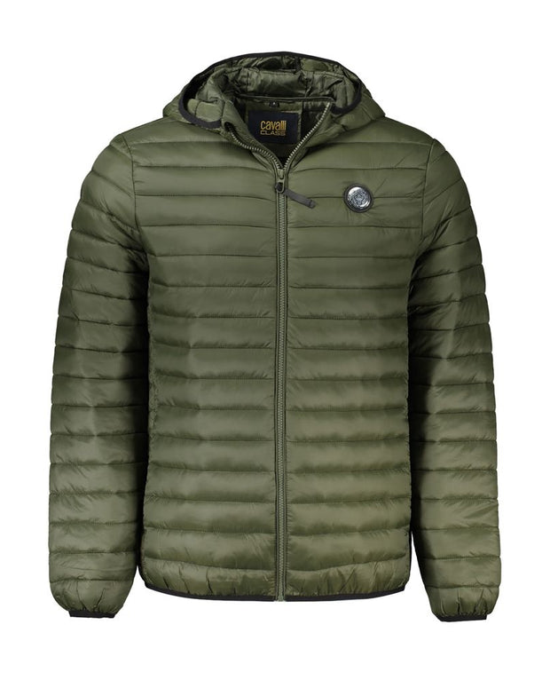Green Polyamide Men Jacket
