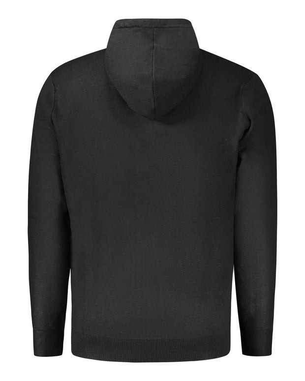 Black Polyamide Men Cardigan