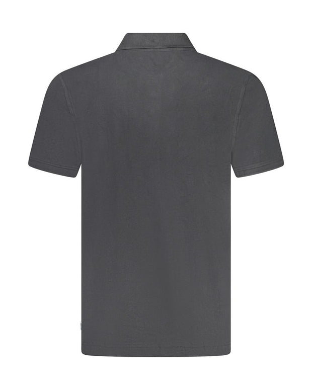 Black Cotton Polo Shirt