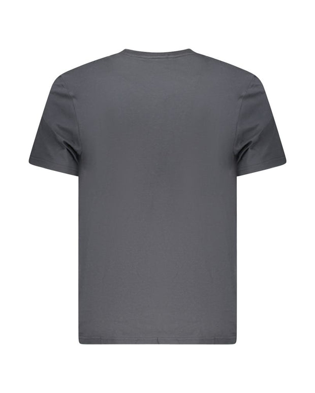 Black Cotton Men T-Shirt
