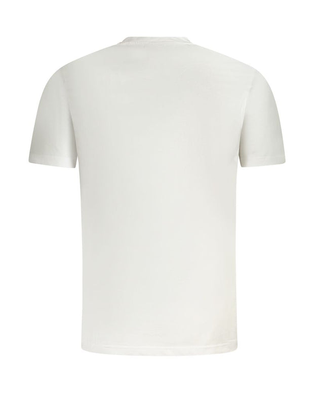 White Cotton Men T-Shirt