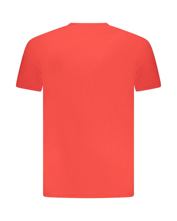 Red Cotton Men T-Shirt