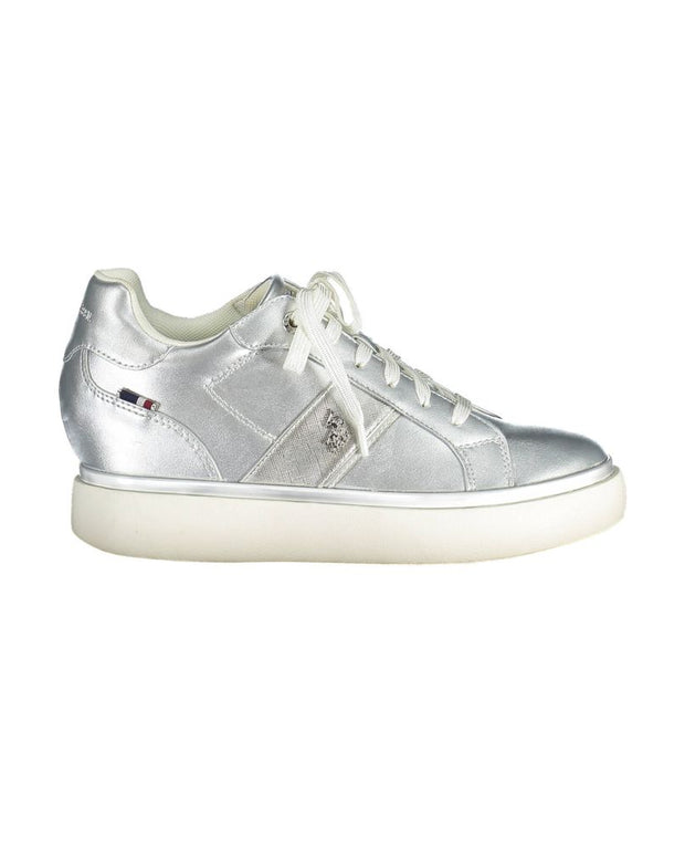Gray Polyester Women Sneaker