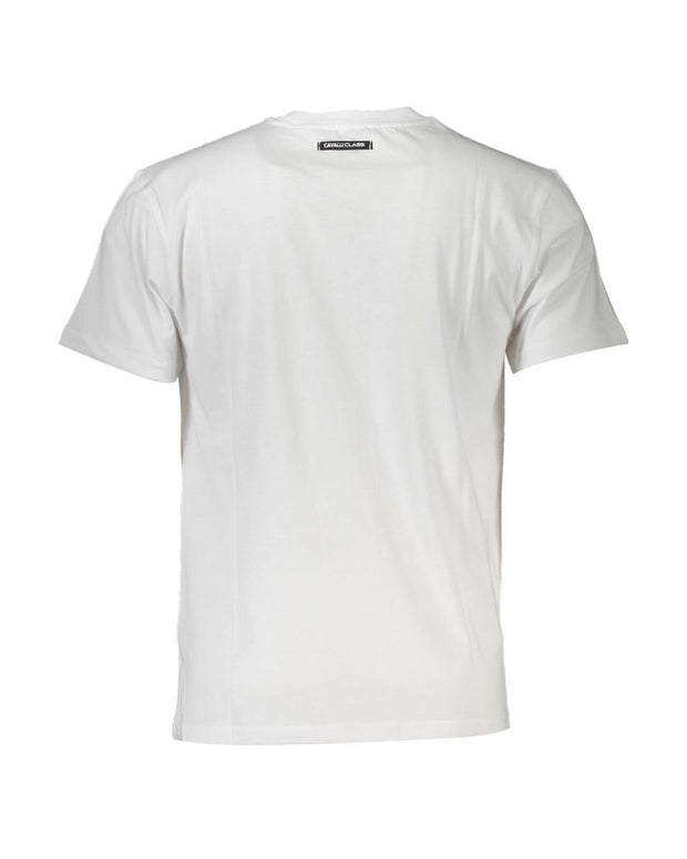 White Cotton Men T-Shirt