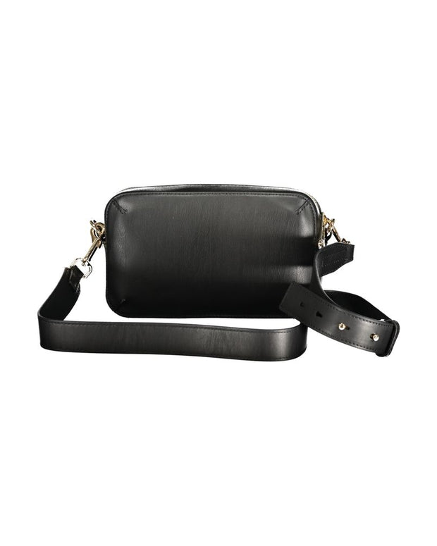 Black Polyethylene Women Handbag