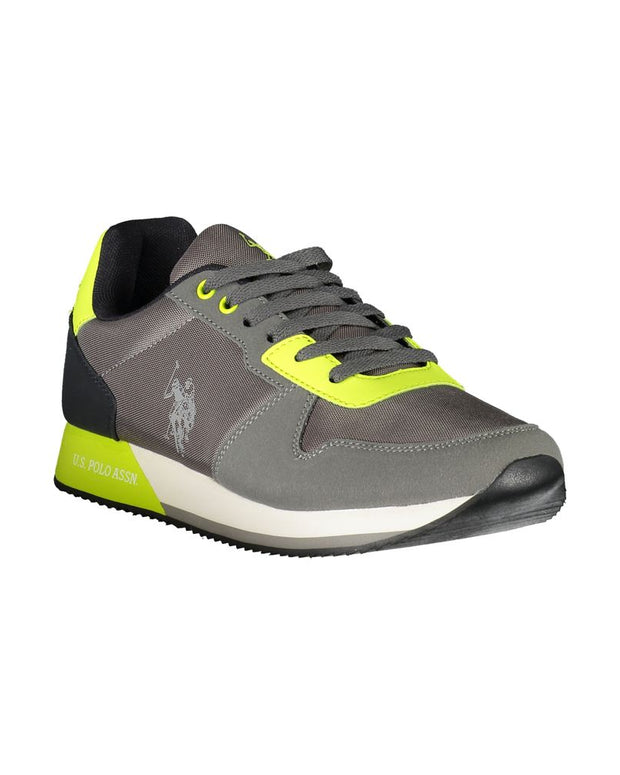 Brown Polyester Men Sneaker