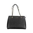 Black Polyethylene Women Handbag