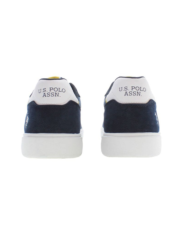 Blue Polyester Men Sneaker