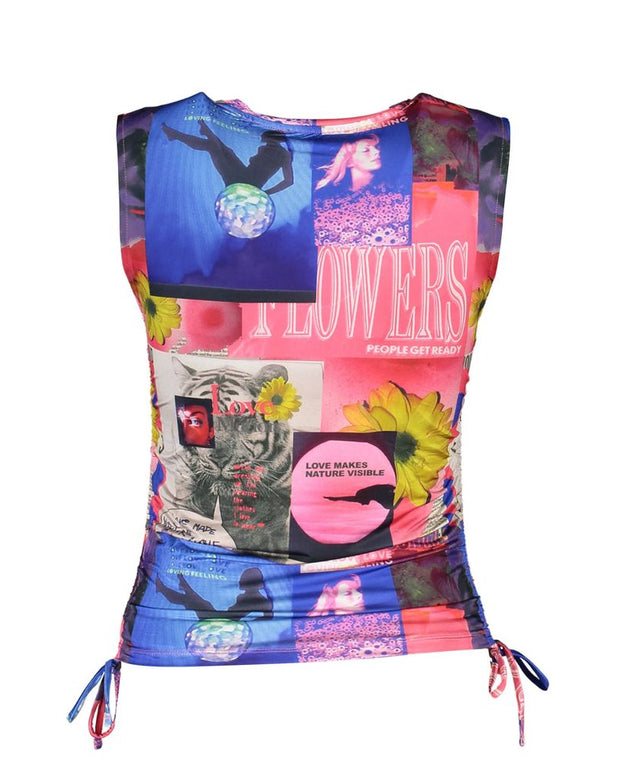 Blue Acetate Women Top