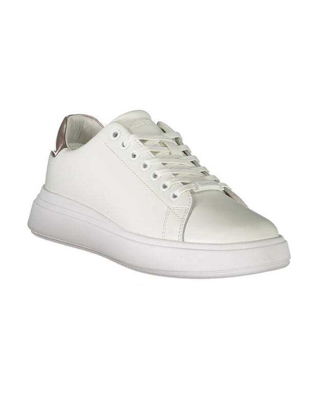 White Polyester Sneaker