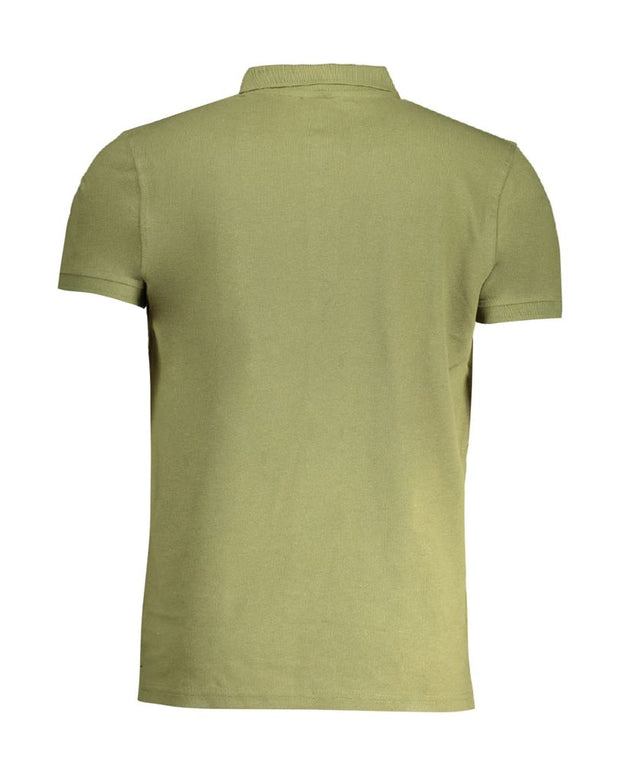 Green Cotton Polo Shirt