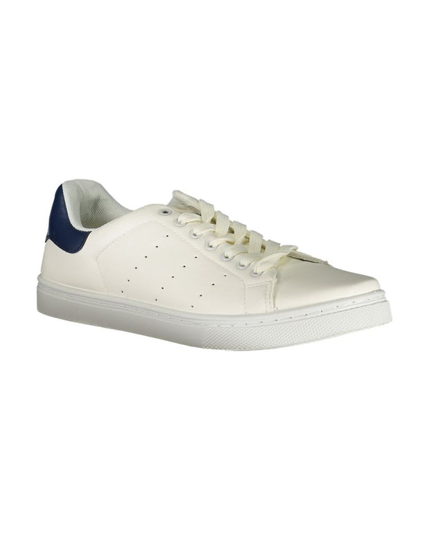 White Polyester Sneaker