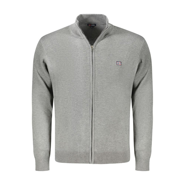 Brown Polyester Mens Cardigan