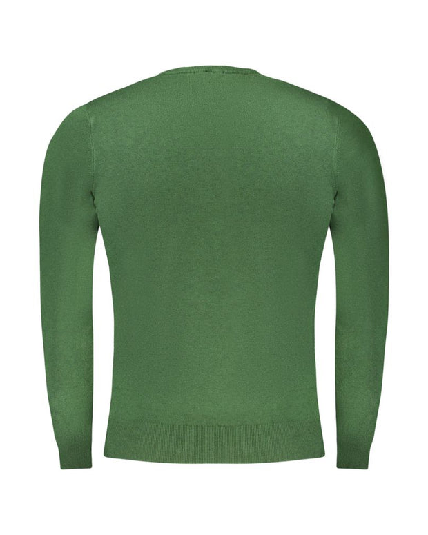 Green Viscose Men Sweater