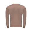Brown Viscose Men Sweater