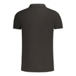 Black Cotton Men Polo Shirt