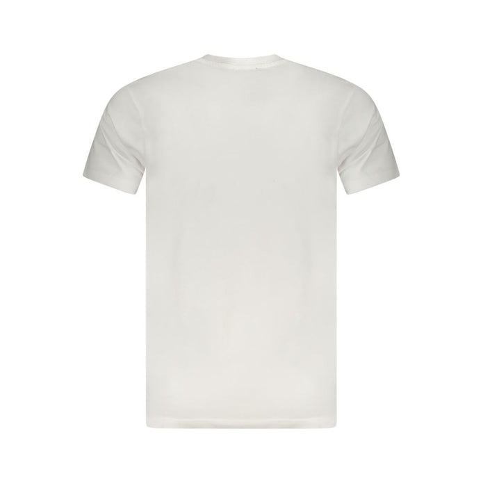 White Cotton Men T-Shirt