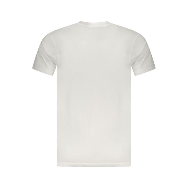 White Cotton Men T-Shirt