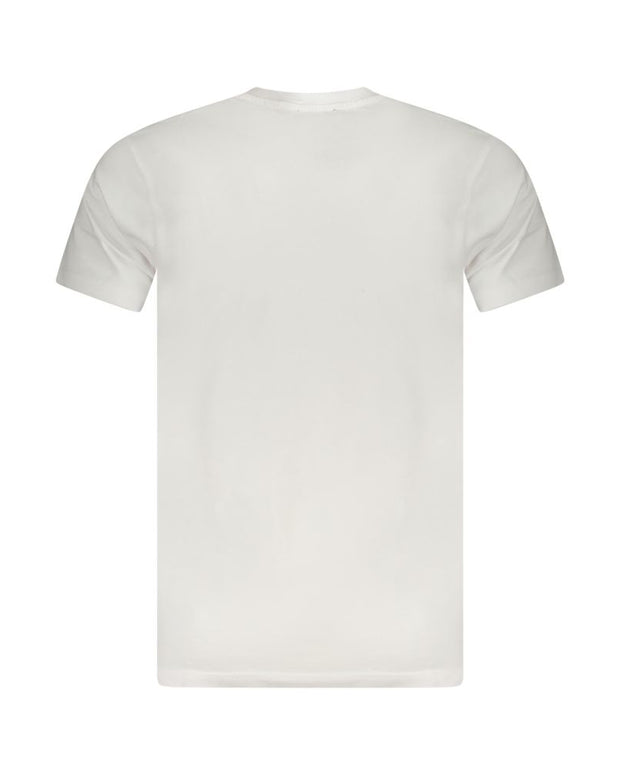 White Cotton Men T-Shirt