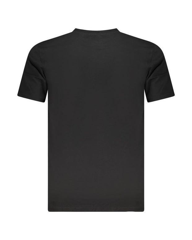 Black Cotton Men T-Shirt