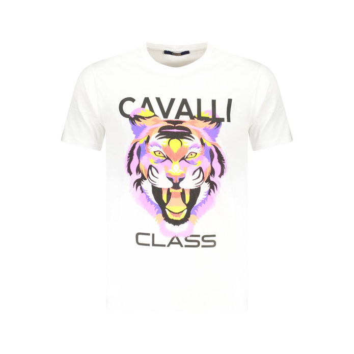 White Cotton Men T-Shirt