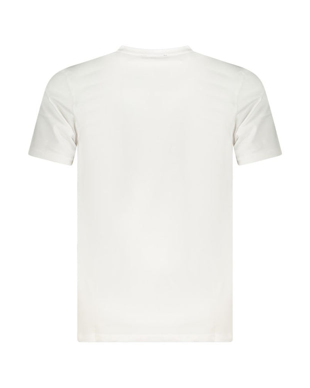 White Cotton Men T-Shirt