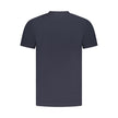 Blue Cotton Men T-Shirt