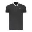 Black Cotton Men Polo Shirt
