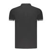 Black Cotton Men Polo Shirt