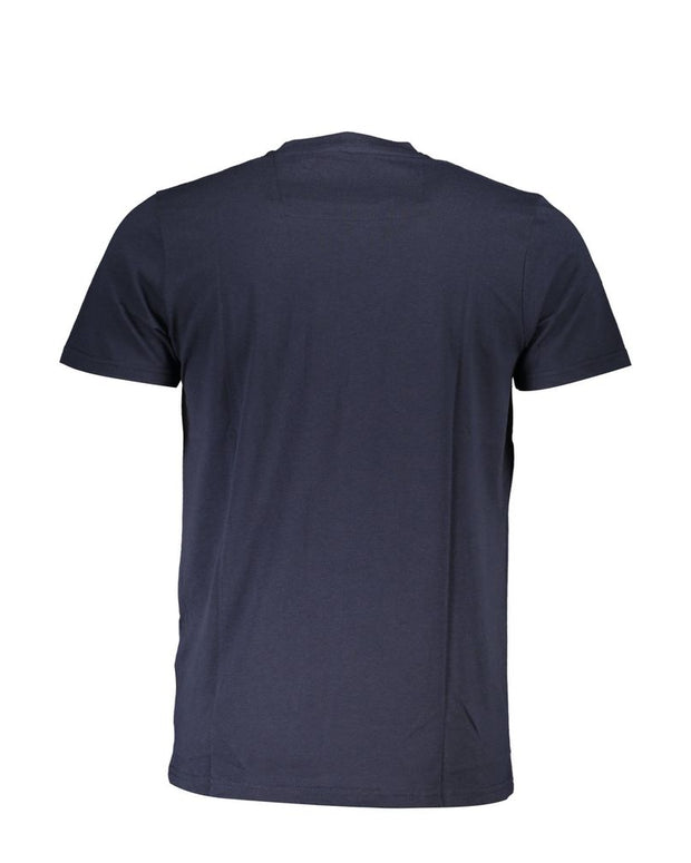 Blue Cotton Men T-Shirt