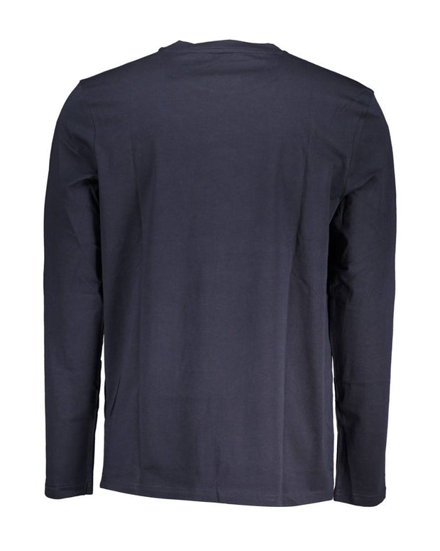 Blue Cotton Men T-Shirt