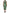 Green Cotton Floral Lace Sheath Midi Dress
