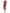 Pink Sequin Statement Nylon Midi V-Neck Dress