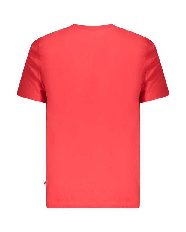 Red Cotton Men T-Shirt
