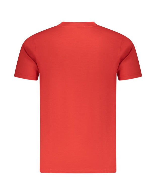 Red Cotton Men T-Shirt