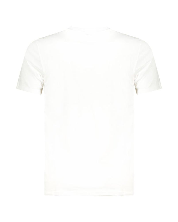 White Cotton Men T-Shirt