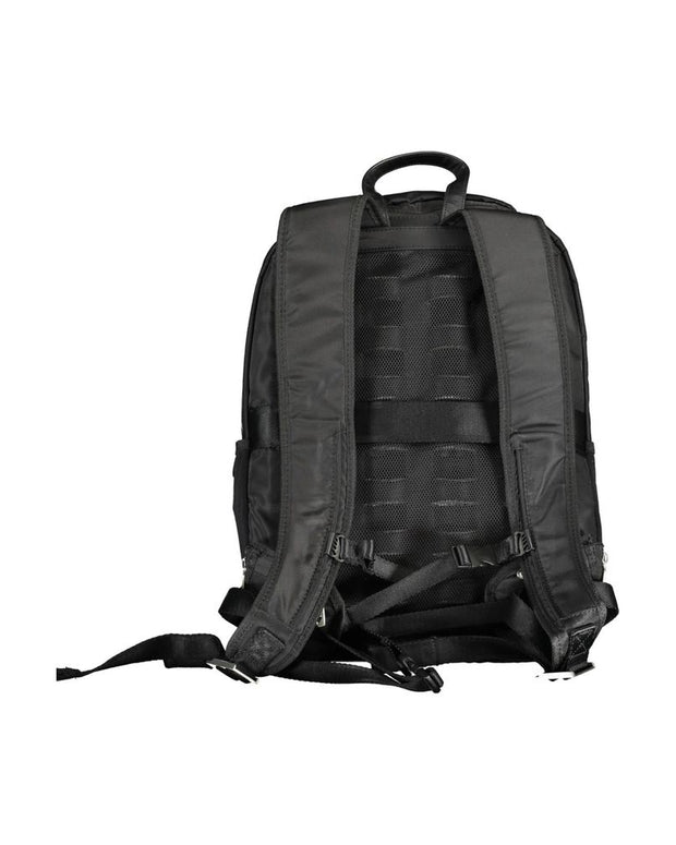 Black Polyamide Men Backpack