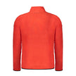 Red Polyester Men Sweater