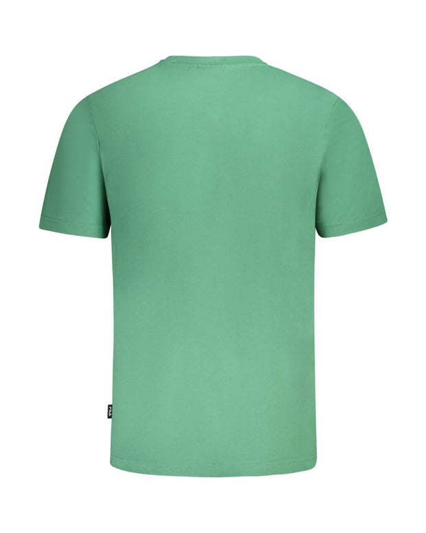 Green Cotton Men T-Shirt
