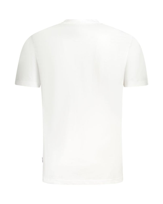 White Cotton Men T-Shirt