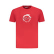 Red Cotton Men T-Shirt