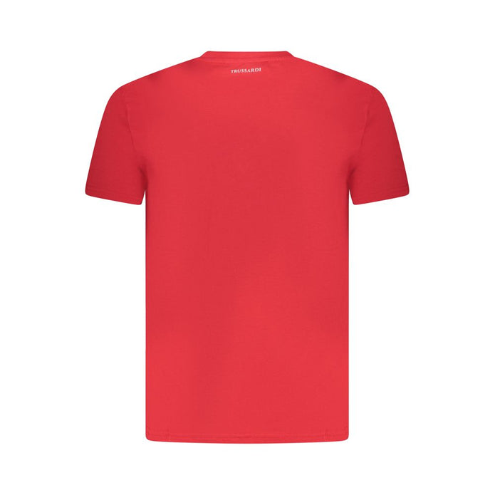 Red Cotton Men T-Shirt