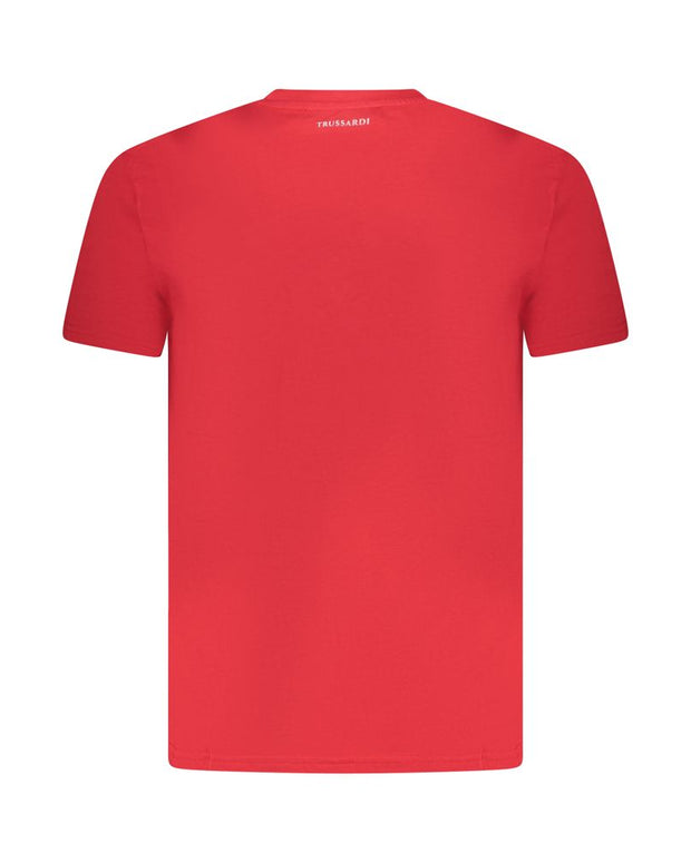 Red Cotton Men T-Shirt