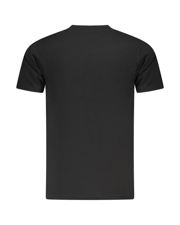 Black Cotton Men T-Shirt