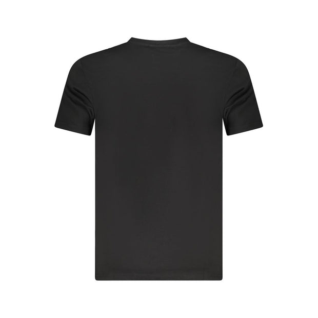 Black Cotton Men T-Shirt