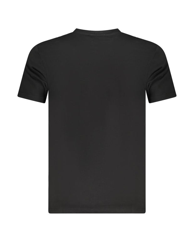 Black Cotton Men T-Shirt