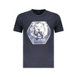 Blue Cotton Men T-Shirt